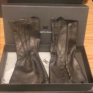 Elisabetta Franchi italian leather gloves